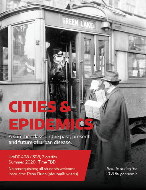 Class poster, "Cities & Epidemics"